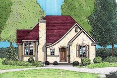 this is an artist's rendering of these house plans