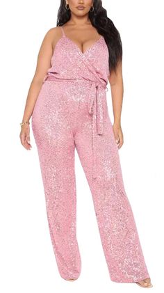 This Sequin Glitter Sleeveless Jumpsuit provides a shimmery and eye-catching look. It features a sleek silhouette and sparkling sequins for an extra glitzy finish. Its lightweight fabric offers comfortable movement and excellent breathability making it perfect for a night out. polyester Imported Zipper closure Machine Wash Winter Knit Hats, Pink Sequin, Boot Accessories, Sleeveless Jumpsuits, Winter Knits, Sunglass Frames, Lightweight Fabric, Soft Pink, Knitted Hats