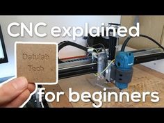 someone is holding up a piece of cardboard with the words, cnc explaining for beginners