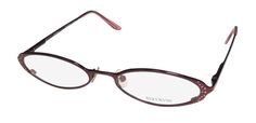 Vera Wang V130 Eyeglasses! Product Description condition: new brand: Vera Wang style: V130 size: 51-17-135 lens height: 24 mm color code: wi frame color: wine spring hinges: yes hard case: original MSRP: $140.00 The frame is sold with demo lenses that have a logo stamped on them in ink. The frame can be fitted with real lenses at most optical stores. This frame provides comfortable fit and flatters a variety of face shapes. These eyeglasses are made of corrosion resistant and strong metal. The f Professor Look, Gothic Glasses, Glasses Ideas, Cateye Glasses, Accessory Inspo, Cat Glasses, Kids Glasses, Cute Glasses, Dope Jewelry