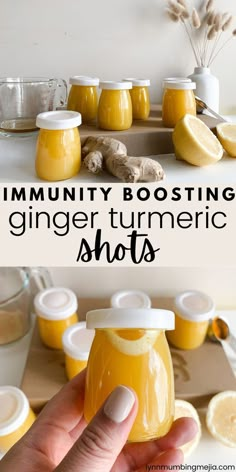 Immunity Boosting Ginger Turmeric Shots | Lynn Mumbing Mejia Ginger Turmeric Shots, Ginger Tumeric, Ginger Shot Recipe, Turmeric Shots, Blender Smoothie, Anti Inflammation Recipes, Wellness Shots, Ginger Turmeric, Boost Your Immune System