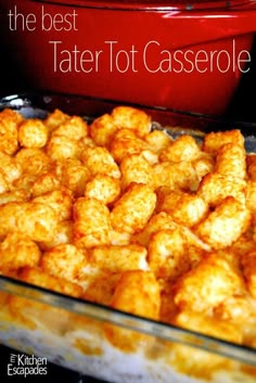 the best tater tot casserole recipe is made with just three ingredients