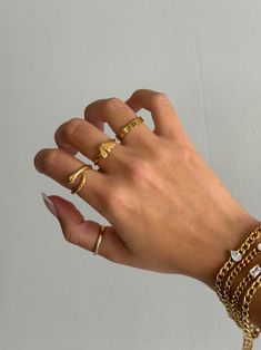 Thin Gold Ring, Gold Ring, Gold Filled Stack Ring, Dainty Gold Ring, Stacking Ring, Everyday Ring Gift for Her, Simple Band Thin Thick Rings - Etsy Turkey Thick Rings, Snake Ring Gold, Gold Ring Stacking, Rib Ring, Serpent Snake, Coiled Snake, Dainty Gold Ring, Ring Everyday, Bee Ring