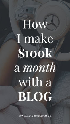 the words how i make $ 300k a month with a blog