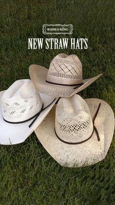 #cowboyhats #westernhats #rodeokinghats #strawhats #rodeostyle #cowboystyle #westernstyle #westernfashion Straw Cowboy Hats, Hats For Summer, Rodeo Fashion