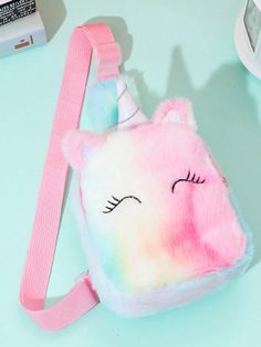 Plush Unicorn Children Backpack - Momorii Mini Mochila, Girls Handbags, Waist Pack, Cute Bags