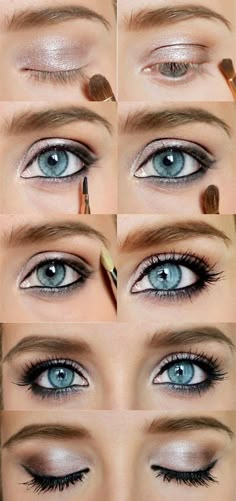 Trucco Smokey Eye, Blue Eye Makeup Tutorial, Rock Makeup, Blue Eyes Pop, Wedding Makeup Tutorial, Trendy Eyeshadow, Eyeshadow Tips, Eyeshadow For Blue Eyes, Makeup Tip