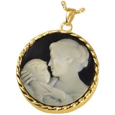 Mother Child Ash Holder Cremation Urn Keepsake Pendant Necklace Gold Plated Model #:  3515gp Condition:  Brand new Brand / Manufacturer:  Memorial Gallery  Pendant Material:   18K Gold-Plated Sterling Silver Pendant dimensions:  1” W x 1 1/4” H  Heavy, solid metal with the exception of the opening for cremation ashes.  Chain:  18” gold plated sterling silver thin rope chain with secure spring clasp  Kit includes: * Pendant  * Chain * Small gift box  * Filling funnel  * Written filling and cleani Luxury Diamond Jewelry, Pet Jewelry, Sunflower Jewelry, Urn Pendant, Best Friend Jewelry, Jewelry Black, Brighton Jewelry, Black Pendant, Cremation Jewelry