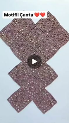 the video shows how to make an intricate lace