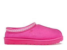 UGG Tasman Slipper Carnation (Women's) - 5955-CRNT - US Pink Ugg Boots Ugg, Ugg Platform Slippers Pink, Talisman Uggs, Ugg Tasmans, Sparkly Converse, Designer Slides Women, Stylish Running Shoes, Tasman Slippers, Harrods London