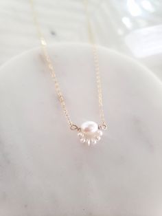 "These dainty and thoughtfully designed necklaces are stunning paired as a set or on their own! Would be wonderful for a bride or as a feminine and lovely touch to your every day. Genuine freshwater pearls are wire wrapped in a minimal/vintage-y/boho style. Made from top quality materials- true 14k gold fill or solid sterling silver, will not tarnish or turn you green, wear 24/7! Secured with an easy to use oval lobster clasp. Lead and nickel free. Excellent for sensitive skin! Come packaged in 14k Gold Filled Pearl Chain Jewelry For Anniversary, Pearl White 14k Gold-filled Drop Earrings, Pearl White Pearl Drop 14k Gold Filled Earrings, Feminine Pearl Embellished Necklaces For Wedding, Classic 14k Gold-filled Jewelry With Pearl Pendant, Dainty Pearl White Beaded Necklaces With Pearl Pendant, Dainty Pearl Charm Dangle Jewelry, Dainty Pearl Drop Jewelry For Anniversary, Elegant 14k Gold Filled Pearl Drop Jewelry