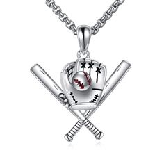 PRICES MAY VARY. 👍 Design 👍 A fashion jewelry accessory for baseball fans! Show off your love for the game with our stylish Baseball Necklace designed exclusively for men. This eye-catching piece of jewelry captures the essence of this sport and adds a sporty touch to your everyday look. 💎 Material 💎 Crafted with precision and care, this silver baseball pendant is made of high-quality sterling silver, ensuring that it is durable and long-lasting. The oxidized silver highlights the surface te Sporty Jewelry For Baseball Season, Basketball Necklace For Guys, Baseball Necklace For Boys, Cute Basketball Necklace, Basketball Jewelry, Nickel-free Silver Music-themed Necklaces, Basketball Necklace, Baseball Jewelry, Baseball Necklace