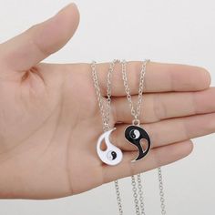 WickedAF Necklace Yin Yang Two-Piece Necklace Relationship Things, Yin Yang Necklace, Valentines Birthday, Christmas Necklace, Couple Bracelets, Gifts For Your Boyfriend