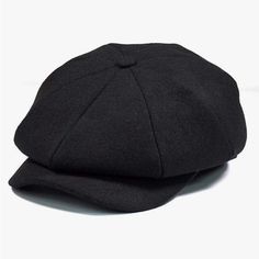 Made Of: 100% Wool Fits True To Size. Classic Fall Baseball Cap For Outdoor, Classic Cap Hat, Classic Outdoor Beret, Classic Winter Baseball Cap, Casual Black Beret For Outdoor, Casual Black Beret For Outdoor Use, Retro Black Beret For Winter, Classic Fall Baseball Cap, Classic Winter Cap