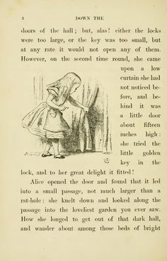 Page:Lewis Carroll - Alice's Adventures in Wonderland.djvu/28 - Wikisource, the free online library Alice In Wonderland Pages, Alice In Wonderland Book Pages, Free Online Library, Alice In Wonderland Book, Crazy Hat Day, John Tenniel, Alice Book, Alice's Adventures In Wonderland, Wonderland Quotes