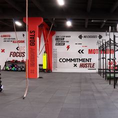 the gym is clean and ready to be used for cross - country skiing or snowboarding