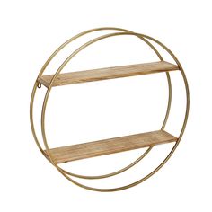 Metal / Wood 26" Wall Shelf Refresh Bathroom, Cape Cod Bathroom, Contemporary Wall Shelf, Way To Display Photos, Round Wall Shelves, Metal Wall Shelf, Contemporary Shelving, Round Shelf, Wall Shelving