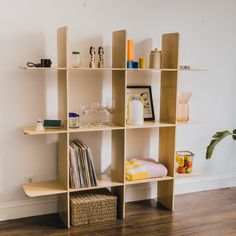 5x5 Shelving Lucca House Build Your Own Shelves, Plywood Interior, Cnc Furniture, Flat Pack Furniture, Maple Plywood, Modular Storage, Standing Shelves, Grid System, Apartment Inspiration