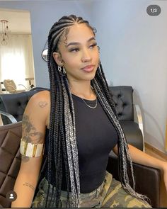 #braids #hairstyles #hair #cornrows #trendy #trending #try Hair Cornrows, Hair Braid Designs, Lemonade Braids Hairstyles, Purple Braids, Braids Hairstyles Pictures, Protective Hairstyles Braids