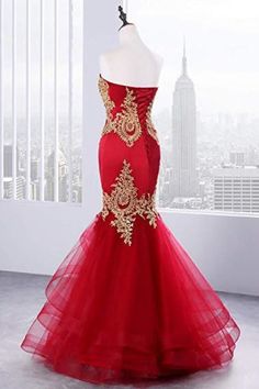 Key Features:Brand Name: Bridelily Dress Fabric: Chiffon/lace/tulle/satinNeckline: As PictureDresses Length: As PicturePlus Size: Yes, Up to 26WSleeve Length(cm): As PictureItem Type: Prom DressesDress Color: Picture Color Any questions about the item, feel free to Contact Us Red Dresses For Prom, Prom Dress Gold, Prom Gold, Blush Pink Bridesmaid Dresses, Red Ball Gown, Mermaid Prom Dresses Lace, Bridesmaid Dresses Strapless, Sequin Bridesmaid Dresses, Long Evening Dress