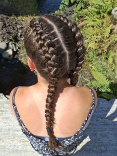 Dutch braids Tight Dutch Braid, 3c 4a Hairstyles, Two Plaits, Dutch Plaits, 4a Hairstyles, Hair Ideas Styling, Hairstyles Dyed Hair, Egyptian Hair, Hairstyles Dyed