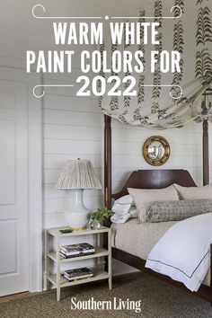 a bedroom with white paint colors for 2012