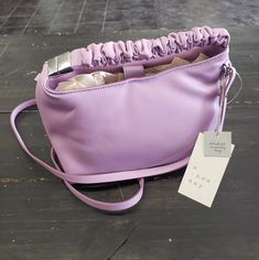 This Crossbody Is Perfect For Day Or Night. It Has A Thin Strap That Can Detach Turning It Into A Handbag With A Ruched Handle. Has A Magnetic Closure, And Is Spacious Enough To Hold Your Phone, Makeup, Walket, Keys, And Other Small Essentials. Ruched Top, Day Bag, A New Day, Magnetic Closure, New Day, Turning, Lavender, Bag Lady, Turn Ons