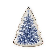 PRICES MAY VARY. DISTINCT CHRISTMAS DESIGN: This Christmas tree candy dish, a standout among decorative Christmas plates, features a white ceramic plate with a distinctive tree-shaped design accented by a detailed Chinoiserie pattern. CERAMIC CONSTRUCTION: Our Christmas dishes, including the unique Christmas tree shaped bowl, are made to last. Crafted from premium quality ceramic material, this Christmas table decor is both sturdy and perfect for your festive culinary needs. UNIQUE SERVING PLATT Blue And White Christmas Tree, Christmas Tree Plate, Blue And White Christmas, Christmas Tree Silhouette, Chinoiserie Pattern, Chinoiserie Christmas, Christmas Accents, Unique Christmas Trees, White Christmas Decor