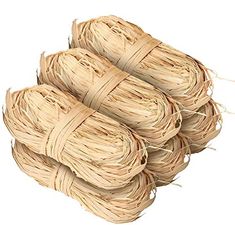 four bundles of jute twine on top of each other with the text 6 pack