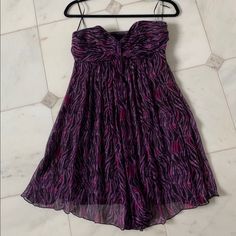 Strapless Dress. So Beautiful. Like New Never Worn. Always Willing To Negotiate! Please Bundle Anything Under $5. Bundles Get Bigger Discounts!! I Only Post Items That Are In Good To Excellent Condition With Full Disclosure Of Usage In Description. I Will Beat Any Price If You Find Same Item For Less. All Designer Items Are 100% Authentic. Chic Purple Strapless Dress, Purple Strapless Dress With Sweetheart Neckline, Purple Strapless Cocktail Dress, Purple Strapless Dress For Night Out, Purple Mini Length Strapless Dress For Cocktail, Chic Fitted Purple Strapless Dress, Purple Strapless Mini Dress For Spring, Purple Strapless Mini Dress For Cocktail, Spring Purple Strapless Mini Dress