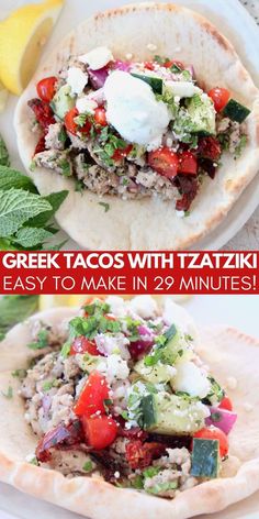 greek tacos with tzatzziki and easy to make in 29 minutes