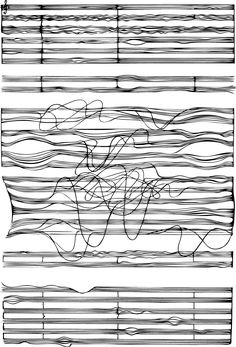 some lines that have been drawn in different directions