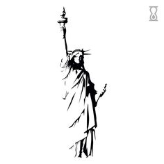 Statue of Liberty Semi-Permanent Tattoo 4 in x 6 in Statue Of Liberty Tattoo Design Drawing, Statue Of Liberty Stencil, Draw Statue Of Liberty, Statue Of Liberty Outline, Statue Of Liberty Tattoo, Liberty Tattoo, Statue Or Liberty, Statue Tattoo, Semi Permanent Tattoo