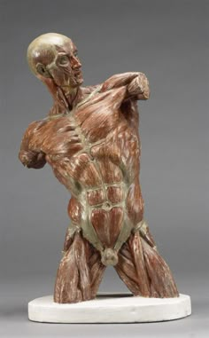 an image of a statue of a man with muscles on it's chest and back