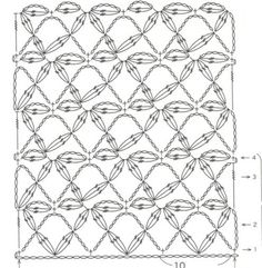 the diagram shows how to make a crochet pattern