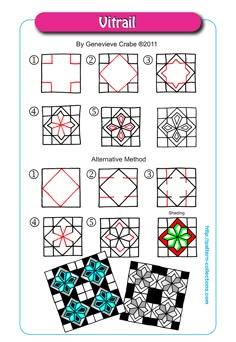 the instructions for how to make an origami quilt with pictures and text on it