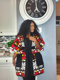 Short Gowns Classy, Plus Size Ankara, Ankara Kimono Jacket, African Kimono, Oversized Kimono, Africa Clothing, Couple Matching Outfits, African Tops, Plus Size Kimono