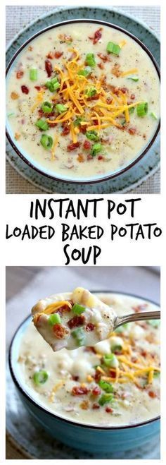 instant pot loaded baked potato soup