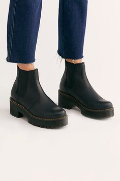 Rometty Chelsea Boot, Dr Martens Rometty, Red Doc Martens, Martens Outfit, Doc Martens Style, Timberland Boots Outfit, Timberland Waterproof Boots