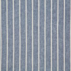 a blue and white striped shirting fabric