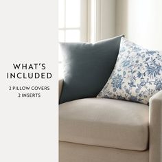 what's included? 2 pillow covers 2 inserts - shop now at overstuffed com