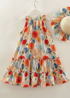 This dress, the Boho O Neck Ruffled Print Cotton Girls Dresses Sleeveless, features a unique ruffled pattern and is made of soft, breathable cotton for ultimate comfort.Fabric: Cotton BlendedSize & Fit:Fit: This garment fits true to size.Length: Size 130 measures 77cm from shoulder to hemBust:The bust size for size 130 measures around 94cmWash: Hand Wash Cold. Fur Sliders, Dress Jewelry, Red Stripe, Neck Ruffle, Boho Stil, Boho Outfits, Baby Dress, Printed Cotton, Girls Dresses