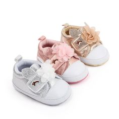 100% brand new and high quality Soft material makes baby feel very comfortable Anti-slip design keeps baby in safe Great gift to baby   Shoes Measurement:         Recommended Age Insole Length in Inch Insole Length in CM 0-6  months 4.1” 10.5  cm 6-12  months 4.5” 11.5    cm 12-18 months 4.9” 12.5    cm   Important: Shoe size & Age for guidance only, It is essential that you take careful measurements in order to ensure proper fit. Crib Shoes Girl, 1 Year Baby, Sneakers Walking, Baby Walking Shoes, Unicorn Flowers, Shoes Cute, Toddler Girl Shoes, Toddler Sneakers