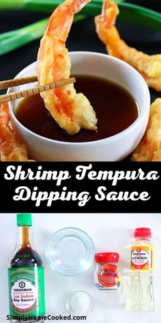 shrimp tempura dipping sauce in a white bowl