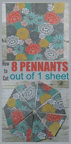 the instructions for how to make an 8 - inch quilt out of 1 sheet paper