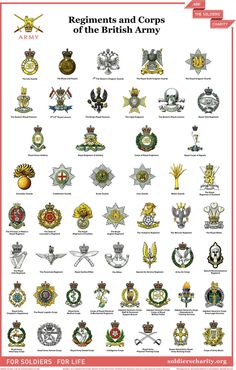 the insignias and badges of the british army