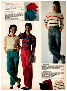 80s Clothes 1980s Fashion Trends, 80s Female Fashion, 80s Catalog, 19s Fashion, Old School Outfits, 80s Outfits