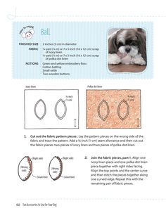 the instructions for how to make an adorable dog earring