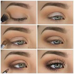 Perfect Makeup Tutorial, Green Eyes Pop, Taupe Eyeshadow, Eyeshadow Tutorial For Beginners, Nature Makeup, Eyeshadow For Green Eyes, Beginner Eyeshadow, Mekap Mata, Black Eyeliner Pencil