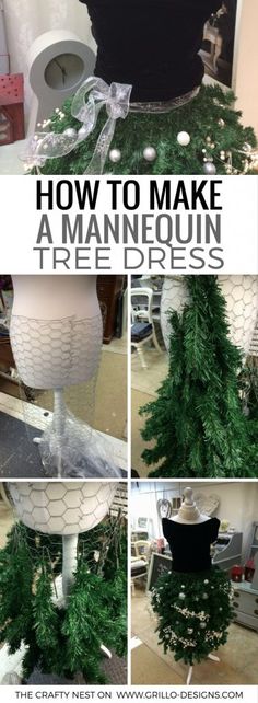 how to make a mannequin tree dress